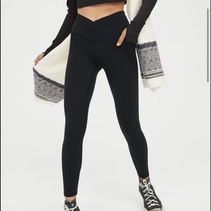 Aerie Offline Crossover High Waisted Pocket Legging, 7/8 length
